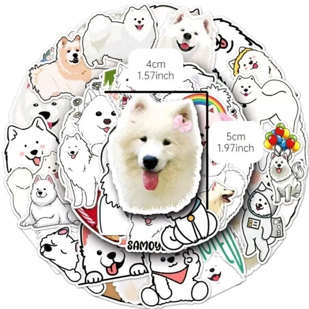 Assorted Samoyed Dog Stickers - Picture 4 of 5
